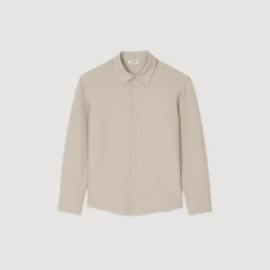 Homme SANDRO Chemise En Jersey à Manches Longues