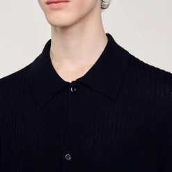Homme SANDRO Chemise En Maille