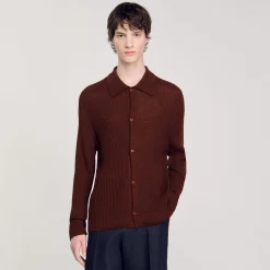 Homme SANDRO Chemise En Maille