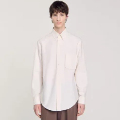 Homme SANDRO Chemise En Oxford Flannel