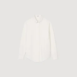 Homme SANDRO Chemise En Oxford Flannel