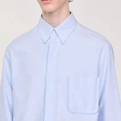 Homme SANDRO Chemise En Oxford Flannel