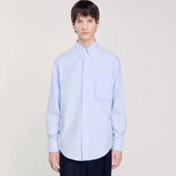 Homme SANDRO Chemise En Oxford Flannel