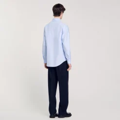 Homme SANDRO Chemise En Oxford Flannel