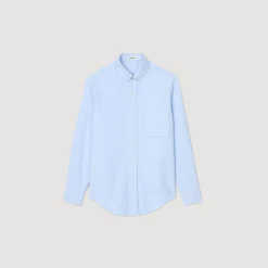 Homme SANDRO Chemise En Oxford Flannel