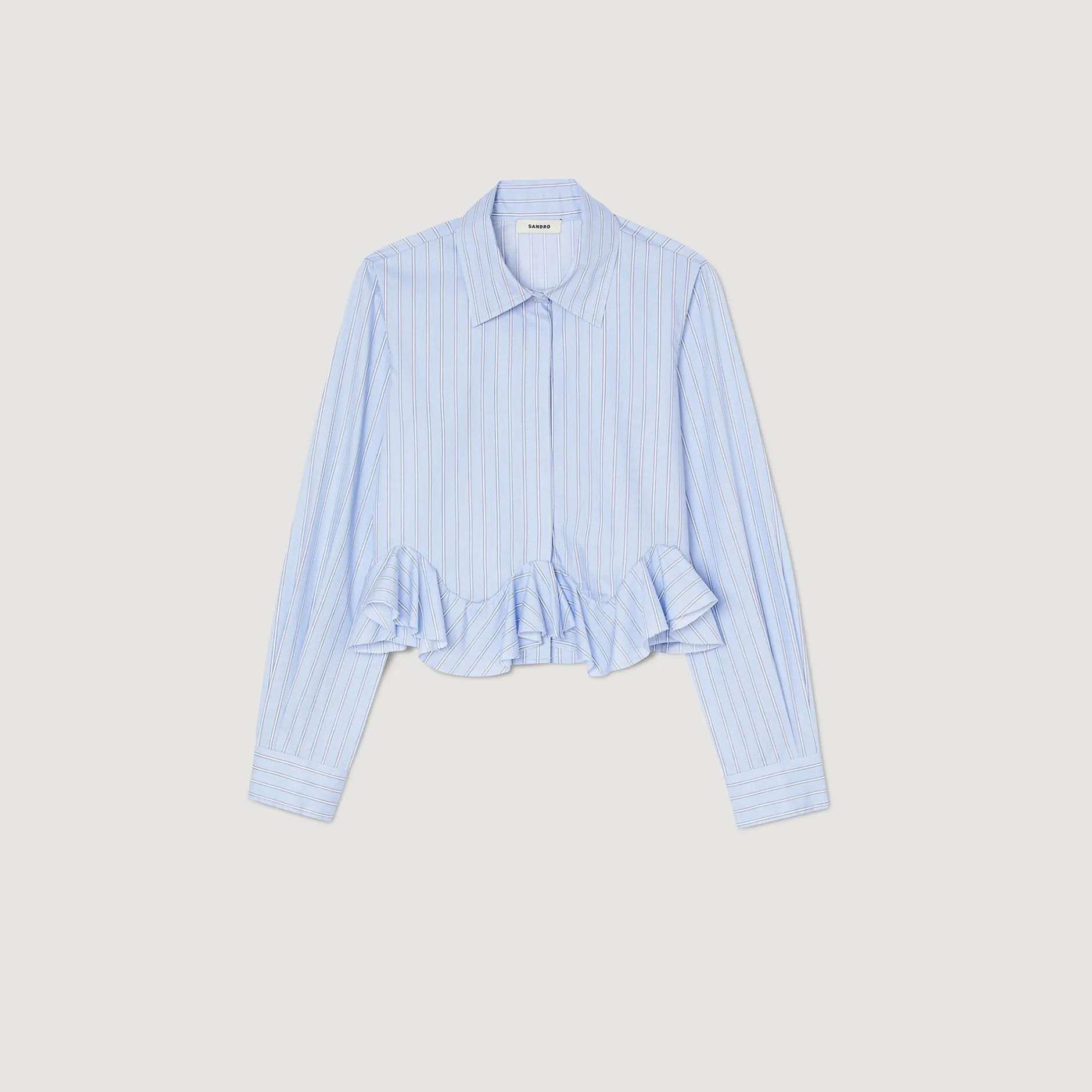 Femme SANDRO Chemise En Popeline Rayée
