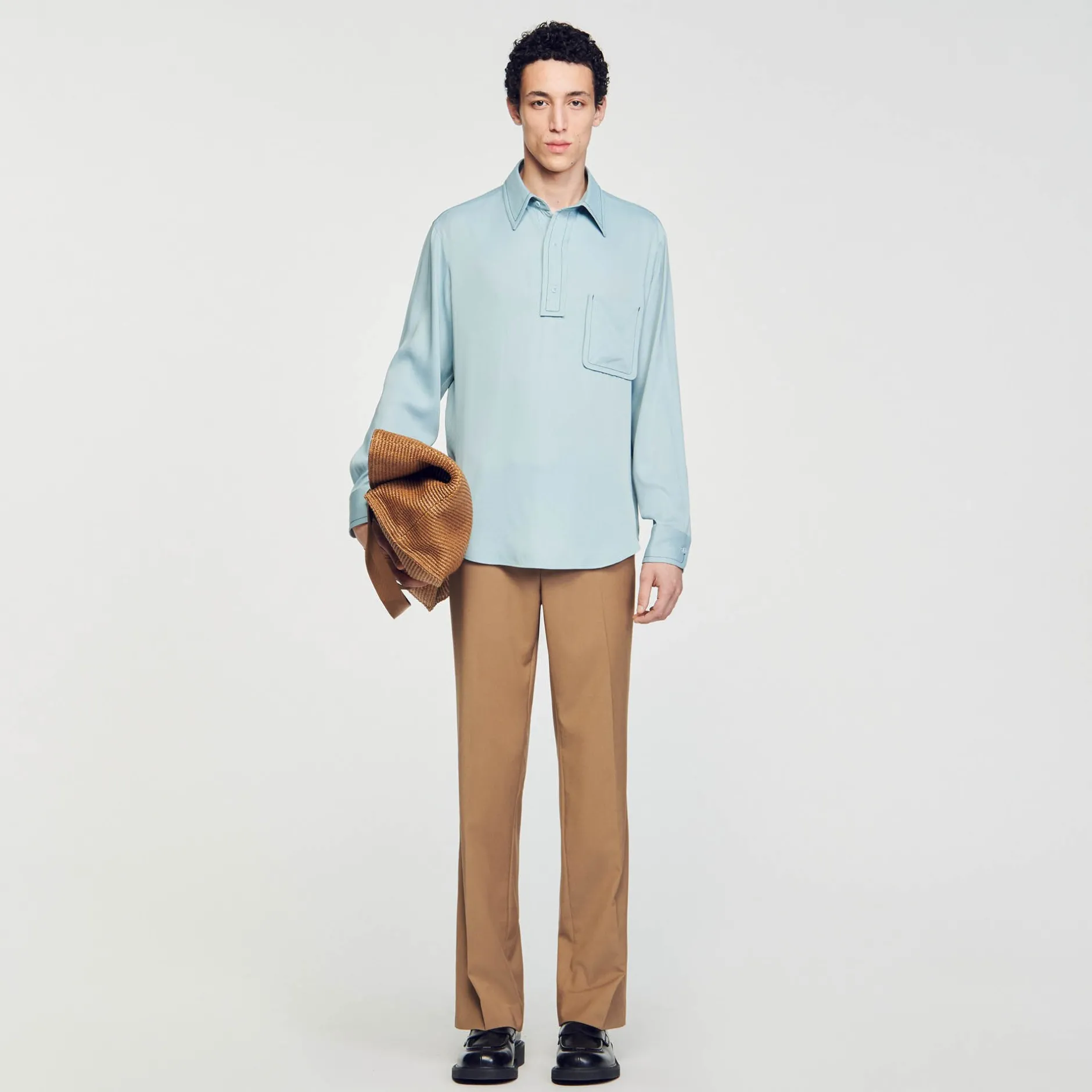 Homme SANDRO Chemise Fluide