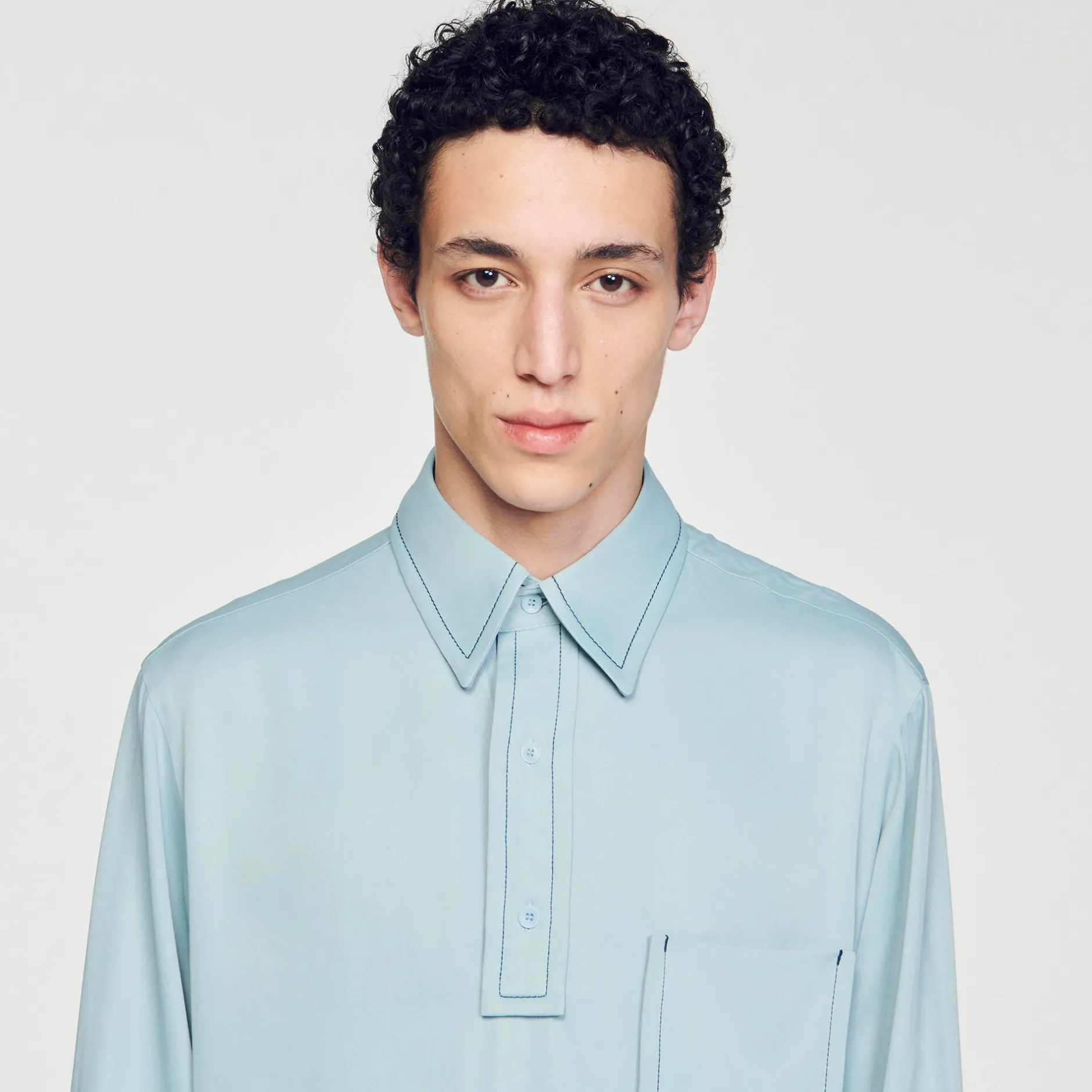 Homme SANDRO Chemise Fluide