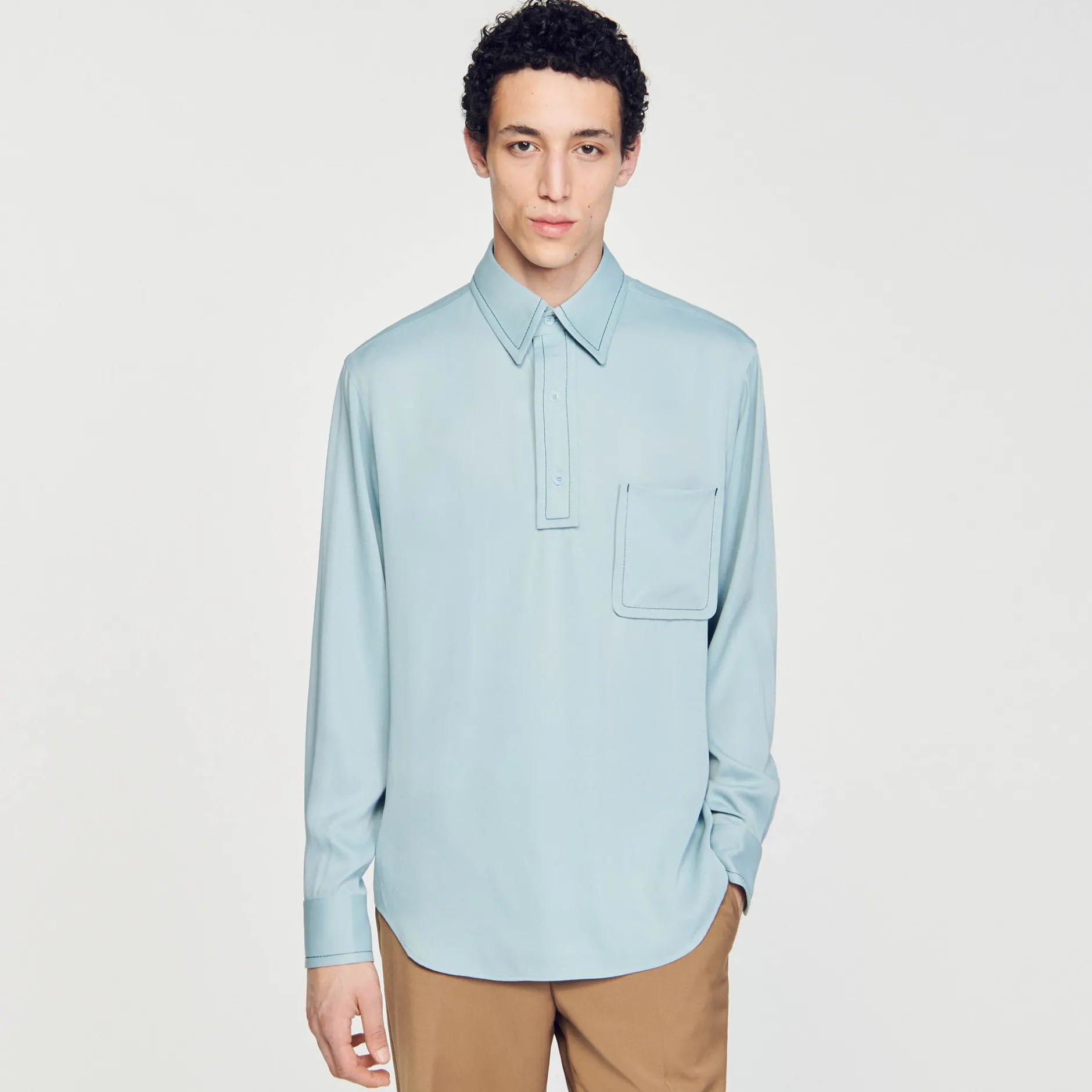 Homme SANDRO Chemise Fluide