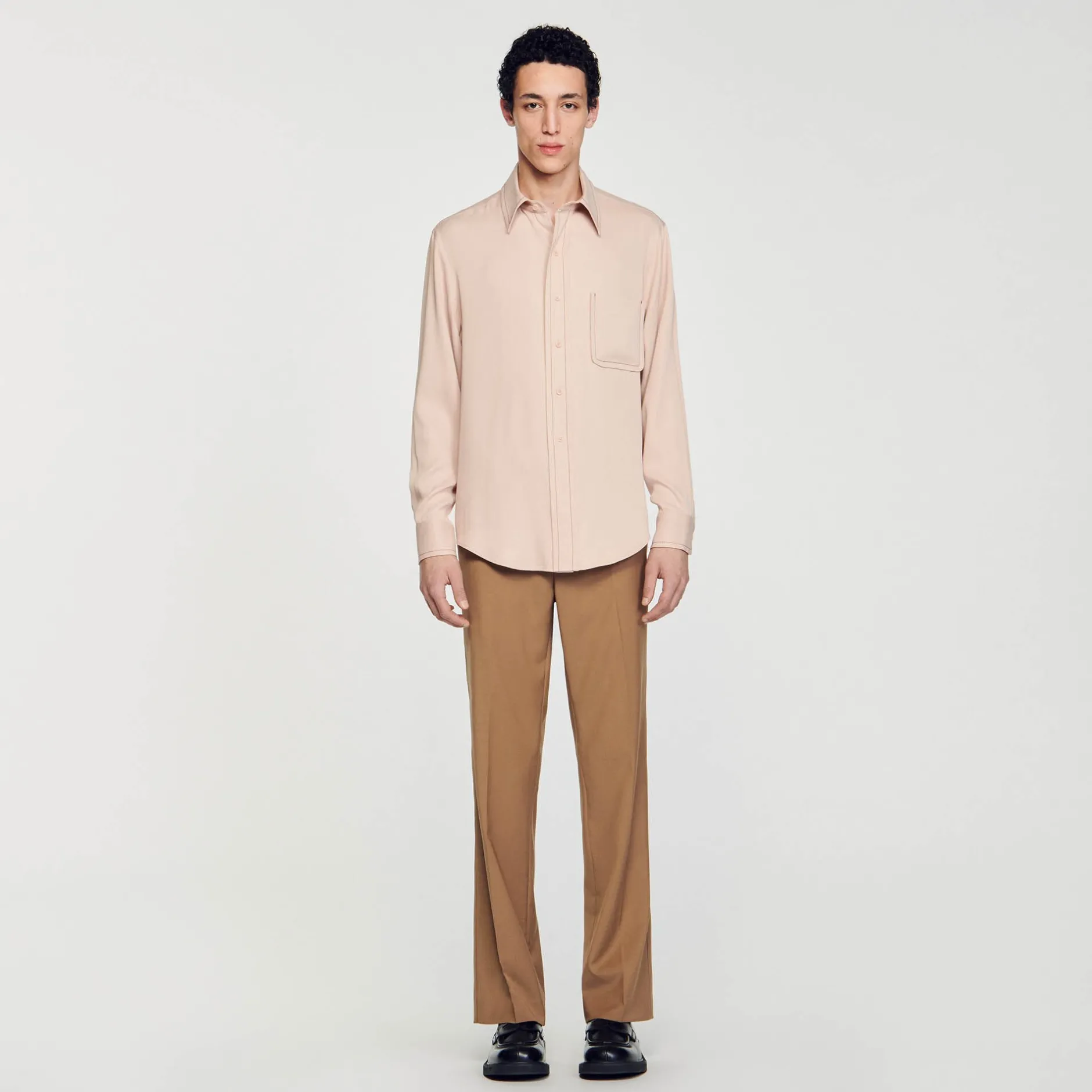 Homme SANDRO Chemise Fluide