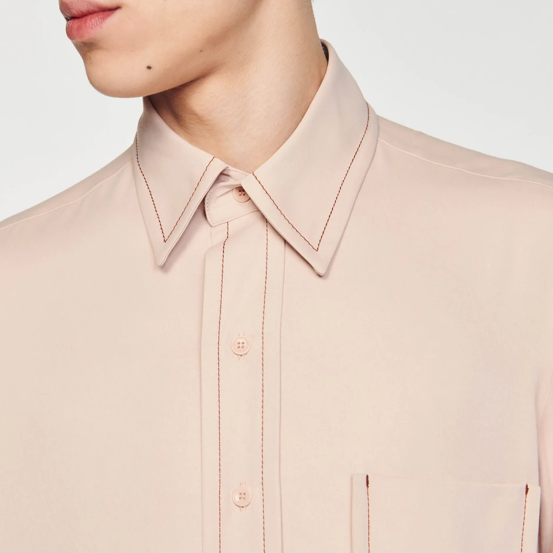 Homme SANDRO Chemise Fluide