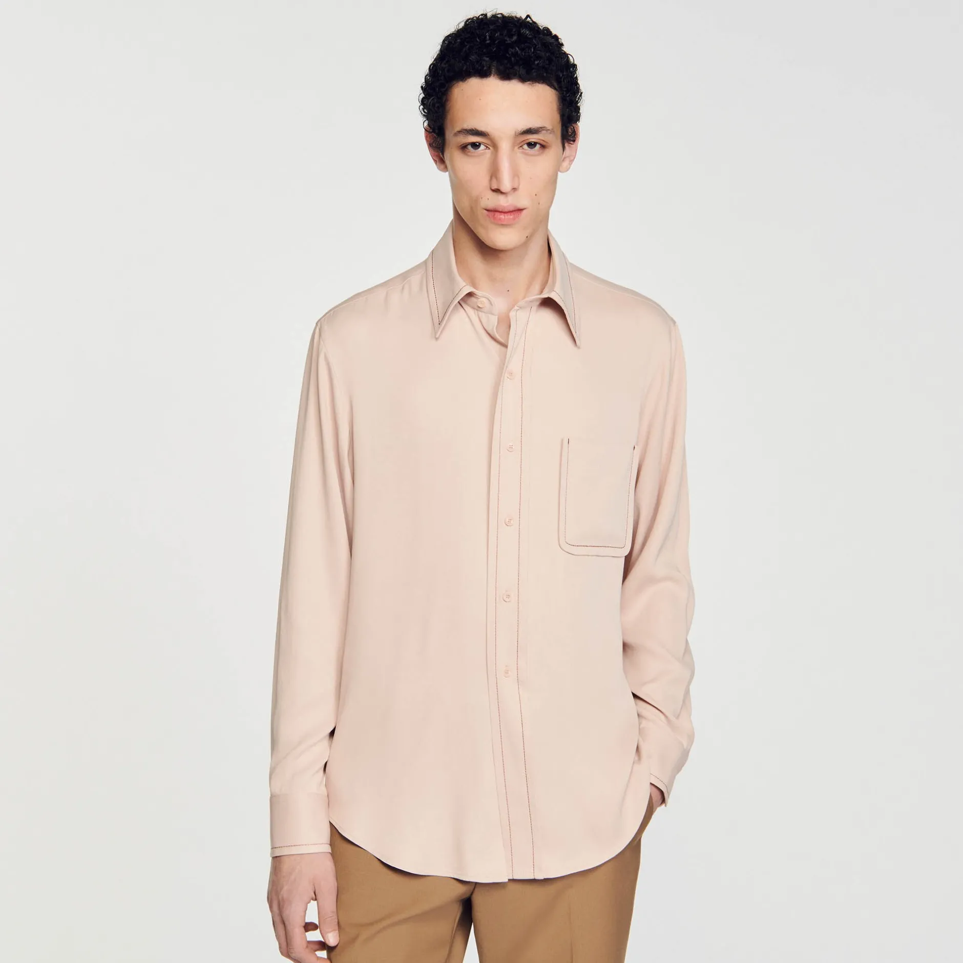 Homme SANDRO Chemise Fluide