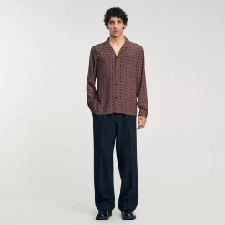 Homme SANDRO Chemise Fluide