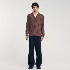 Homme SANDRO Chemise Fluide