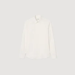 Homme SANDRO Chemise Fluide à Manches Longues