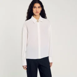 Femme SANDRO Chemise Fluide En Soie