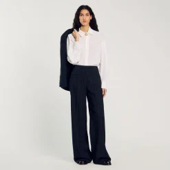 Femme SANDRO Chemise Fluide En Soie