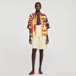 Femme SANDRO Chemise Fluide Imprimée