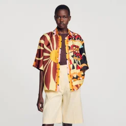 Femme SANDRO Chemise Fluide Imprimée