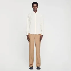 Homme SANDRO Chemise Fluide Plissée