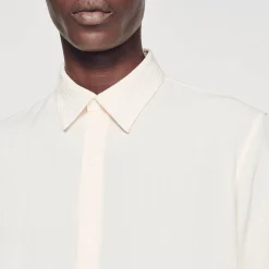 Homme SANDRO Chemise Fluide Plissée