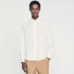 Homme SANDRO Chemise Fluide Plissée