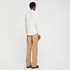 Homme SANDRO Chemise Fluide Plissée