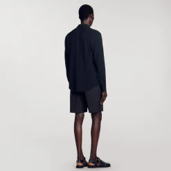 Homme SANDRO Chemise Fluide Plissée