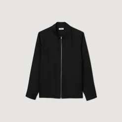 Homme SANDRO Chemise Fluide Zippée