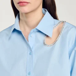 Femme SANDRO Chemise Goutte Strass