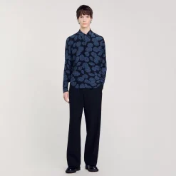 Homme SANDRO Chemise Imprimé Camélias