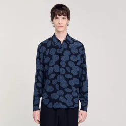 Homme SANDRO Chemise Imprimé Camélias