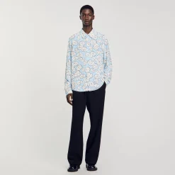 Homme SANDRO Chemise Imprimé Camélias