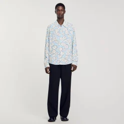 Homme SANDRO Chemise Imprimé Camélias