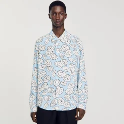 Homme SANDRO Chemise Imprimé Camélias
