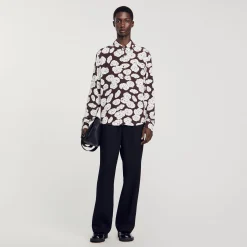 Homme SANDRO Chemise Imprimé Camélias