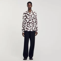 Homme SANDRO Chemise Imprimé Camélias