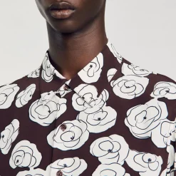 Homme SANDRO Chemise Imprimé Camélias