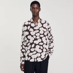 Homme SANDRO Chemise Imprimé Camélias