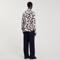 Homme SANDRO Chemise Imprimé Camélias