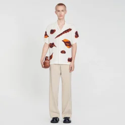 Homme SANDRO Chemise Imprimé Coquillages