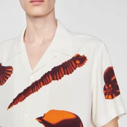 Homme SANDRO Chemise Imprimé Coquillages