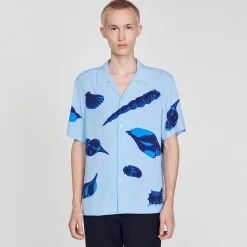 Homme SANDRO Chemise Imprimé Coquillages