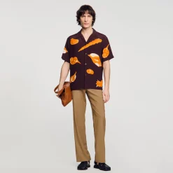 Homme SANDRO Chemise Imprimé Coquillages