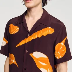 Homme SANDRO Chemise Imprimé Coquillages