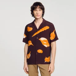 Homme SANDRO Chemise Imprimé Coquillages