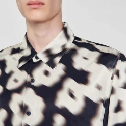 Homme SANDRO Chemise Imprimé Fleurs