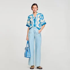 Femme SANDRO Chemise Imprimée