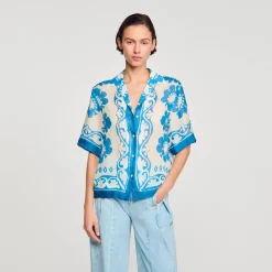 Femme SANDRO Chemise Imprimée