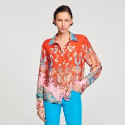 Femme SANDRO Chemise Imprimée